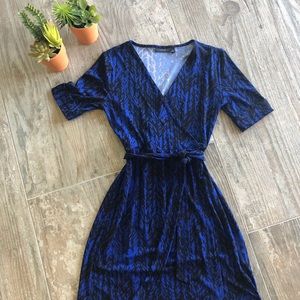 Women’s faux wrap dress